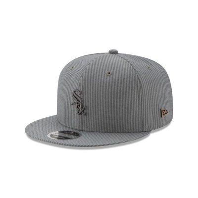 Chicago White Sox Gorra | New Era MLB Seersucker Black Label 9fifty Snapback Cap Mexico - Grises
